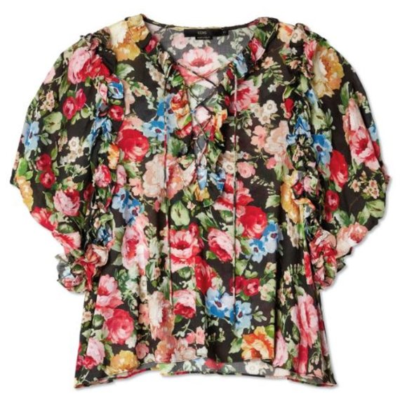 Icons Objects of Devotion - Ruffle Lace Up Blouse - Picture 5 of 6